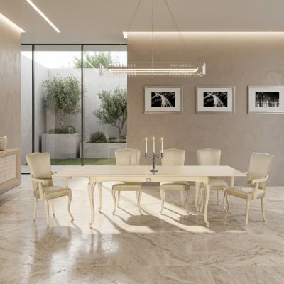 Mesa de comedor Mesa de madera xxl Muebles italianos Mesas de comedor Mesas de comedor 280cm grande