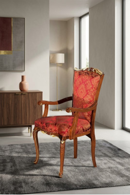 Sillas de respaldo Sillas clásicas Comedor Muebles italianos de madera Silla de lujo Nueva