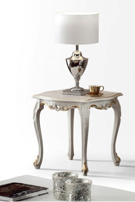 Mesa auxiliar de madera Mesas Mesa clásica de sofá Mesa de café Muebles italianos