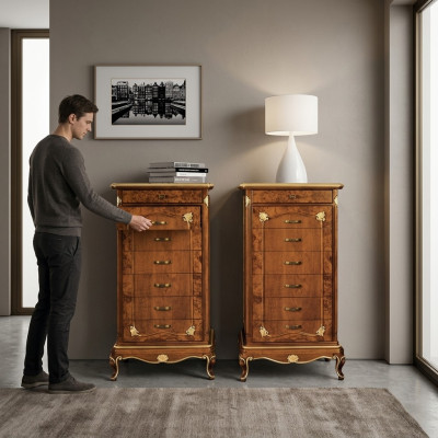 Armario Muebles Cómoda Aparador Buffet Marrón Cómodas Aparadores Madera Maciza