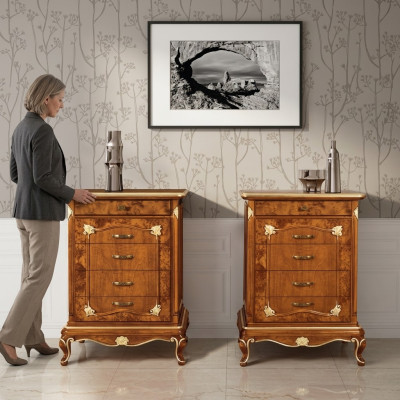 Diseño clásico Cómodas Cómoda Armario Armario alto Aparador Cajones Madera