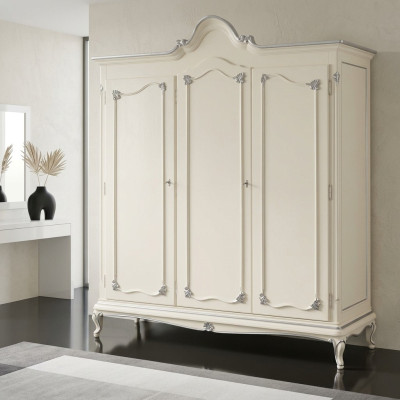 Armario de madera para ropa Diseño de muebles para el dormitorio Armarios blancos Italia Nuevos