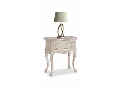Mesita de noche, mesita auxiliar, muebles, decoración italiana, mesa de madera clásica.