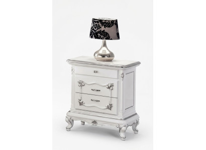 Clásica mesita de noche Mesa auxiliar Muebles Mobiliario italiano Madera Mesa