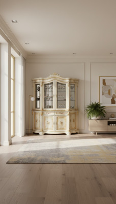 Vitrina de vidrio Armario Vitrina Sala de estar Madera Credenza Muebles italianos Estante
