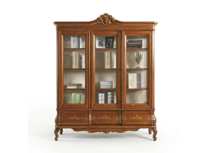 Vitrina Armario Librero Aparador Muebles italianos clásicos Estantes Madera
