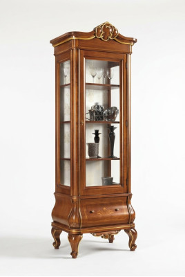 Vitrina Gabinete de vidrio Muebles de madera para sala de estar Vitrinas Muebles de lujo italianos