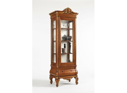 Vitrina Gabinete de vidrio Muebles de madera para sala de estar Vitrinas Muebles de lujo italianos