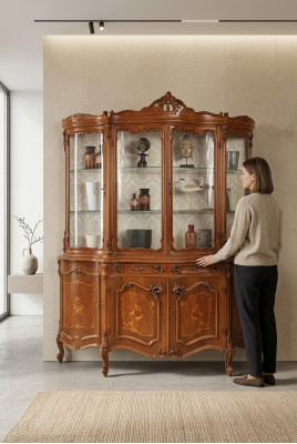 Vitrina de cristal Armario de vidrio Vitrina Muebles Aparador Armarios Vitrinas Nuevos
