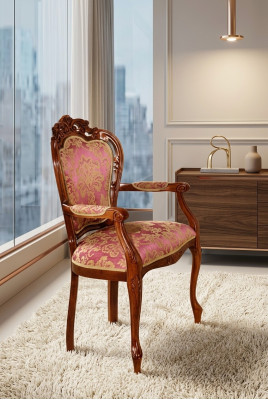 Sillas clásicas Silla de diseñador Silla de madera Silla de comedor de lujo Sillón de madera.