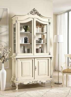 Vitrina Muebles de lujo italianos Aparadores Armario Diseño de vidrio Armarios