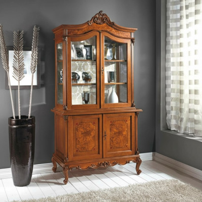 Vitrina Muebles de lujo italianos Vitrinas Aparador Armario Diseño de vidrio Armarios
