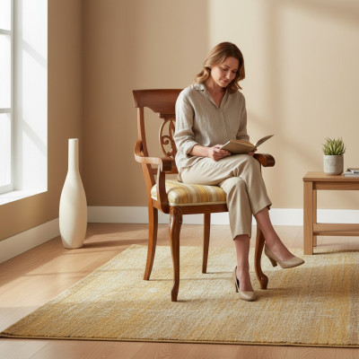 Silla de comedor de lujo Sillas clásicas de madera Diseño de silla de madera Muebles italianos