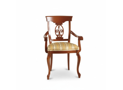 Silla de comedor de lujo Sillas clásicas de madera Diseño de silla de madera Muebles italianos