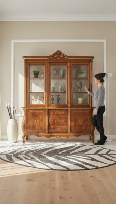 Mueble vitrina italiano armario sala de estar aparador armarios vitrinas xxl grande