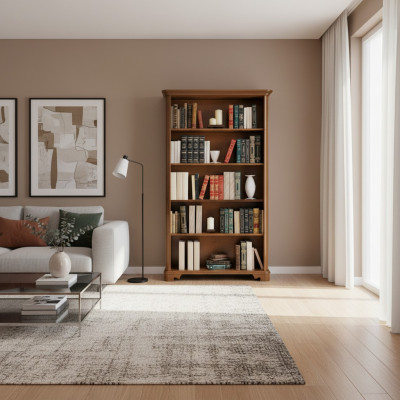 Librería Muebles italianos Estante Madera Armarios Estanterías Vitrina Cómoda