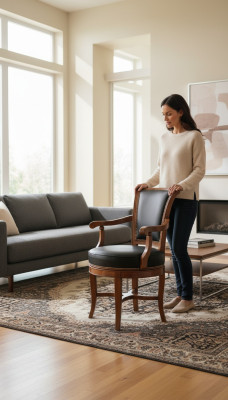 Sillas de salón Sillas clásicas Comedor Muebles italianos en madera Silla de lujo Nueva