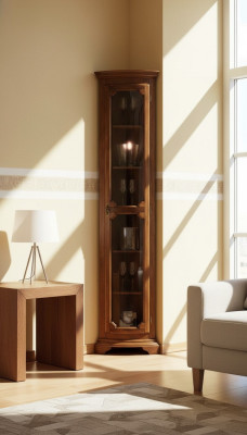 Diseño Muebles Italianos Vitrina Marrón de Madera Armarios de Lujo Aparador Clásico