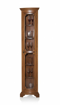 Diseño Muebles Italianos Vitrina Marrón de Madera Armarios de Lujo Aparador Clásico