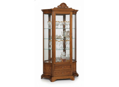 Muebles de cristal vitrina de madera vitrinas de vidrio gabinete armarios estantes Italia.