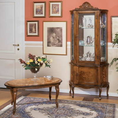 Vitrina Aparador Armarios Diseño Muebles italianos Armario Lujo Barroco Madera