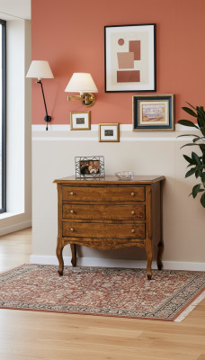 Diseño de cómoda de dormitorio con cajones. Cómodas de diseño. Muebles italianos.