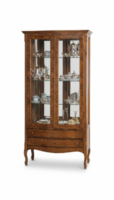 Vitrina de muebles de lujo italianos Vitrinas Aparadores Armario Diseño de vidrio Armarios