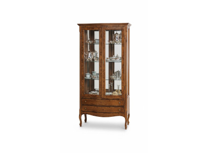 Vitrina de muebles de lujo italianos Vitrinas Aparadores Armario Diseño de vidrio Armarios