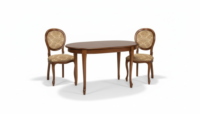Juego de mesa 2x silla Silla de comedor Sillas de madera Juego de comedor de lujo Conjunto 3 piezas Nuevo