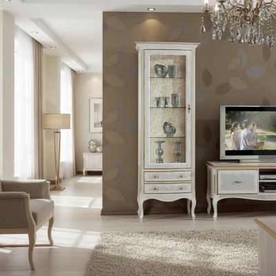 Salón vitrina rtv tv aparador armario mesa vitrinas muebles de madera conjunto de 3 piezas