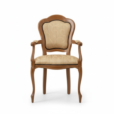 Sillas clásicas Silla de comedor de diseñador de lujo de madera Silla con respaldo de madera Silla
