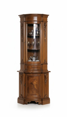 Vitrina esquinera gabinete de esquina gabinete madera armarios muebles italianos vidrio nuevo