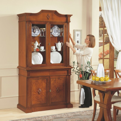 Mueble vitrina de vidrio de madera vitrinas armario armarios estanterías Italia