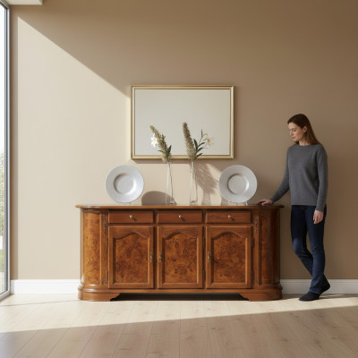 Muebles de lujo de armarios cómoda estantería armario de madera Italia aparador cómoda armario.