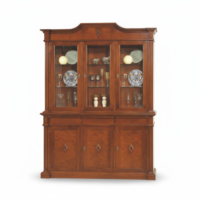 Aparador Mueble Armario de vidrio Vitrina de madera Vitrinas de cristal Armario Gabinetes Italia