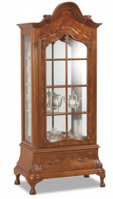 Vitrina armario de vidrio marrón Muebles Armarios Vitrinas Gabinete Muebles italianos nuevos