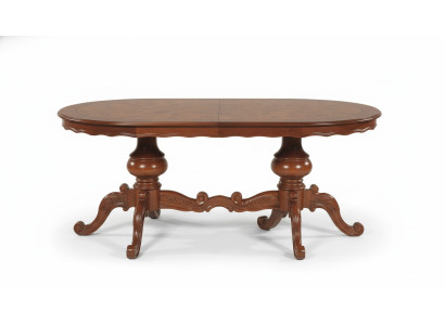Mesa Mesa oval Muebles italianos Mesa de comedor Mesas de comedor de madera Mesas marrones Nuevas