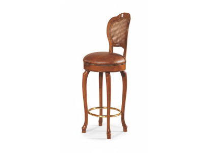 Taburete de bar diseño taburete taburete de mostrador silla de bar de cuero marrón de lujo acolchado bares.