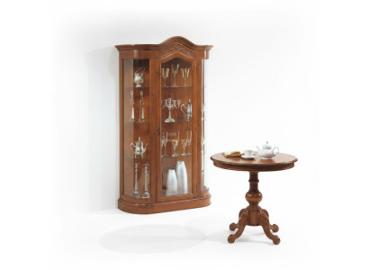 Juego de mesa de sala de estar con vitrina, armario de cristal, armario, aparador completo de 2 piezas. Nuevo.