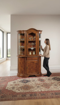 Vitrina Muebles italianos Vitrina Sala de estar Credenza Aparador Armarios de vidrio