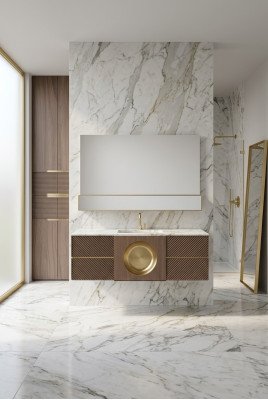 Lavabo marrón grifería del baño muebles de baño muebles clásicos nuevos