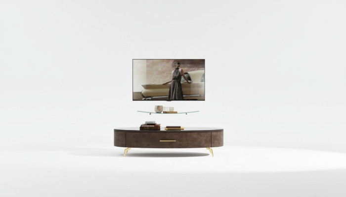 Sala de estar rtv aparador tv armario mesa cómoda mueble bajo madera moderno nuevo