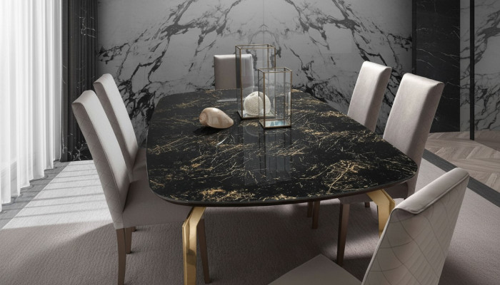 Mesa Mesa de comedor Mesas de comedor modernas Estilo italiano Mobiliario nuevo