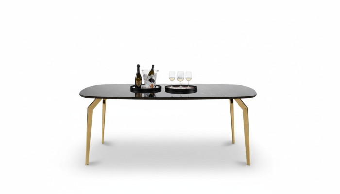 Mesa de comedor de lujo, comedor moderno, cocina mesa de comedor diseño de mesa de cristal 250 cm XXL