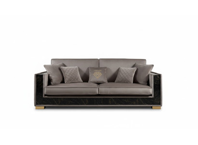 Sofá de lujo de 3 plazas diseño moderno tapizado en textil Sofás asientos Muebles italianos