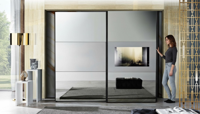 Armario Armario ropero Armarios correderos Muebles italianos para dormitorio Nuevo