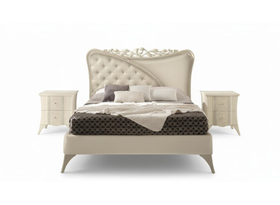 Cama doble de lujo Marco de la cama moderna Diseño de dormitorio Cama de lujo Marcos de cama Camas