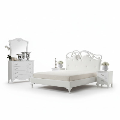 Lujo cama doble cama marco de la cama bastidores de la cama doble moderno lujo estilo Italia nuevo