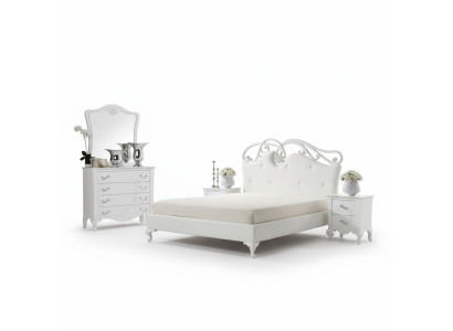 Lujo cama doble cama marco de la cama bastidores de la cama doble moderno lujo estilo Italia nuevo
