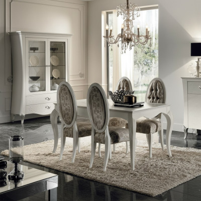 Mesa de comedor Mesa clásica de madera Mesa de lujo Comedor Muebles modernos de diseño
